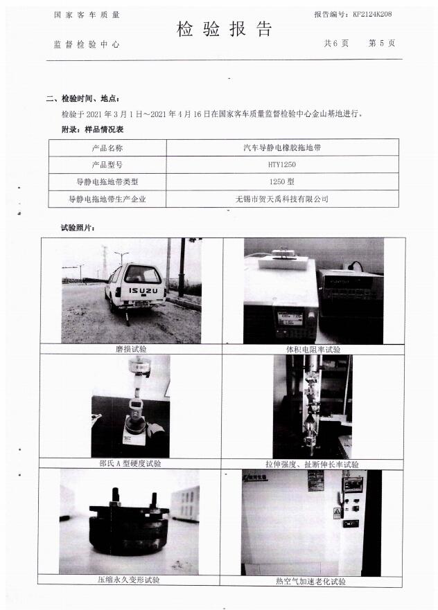 HTY1250型检验报告